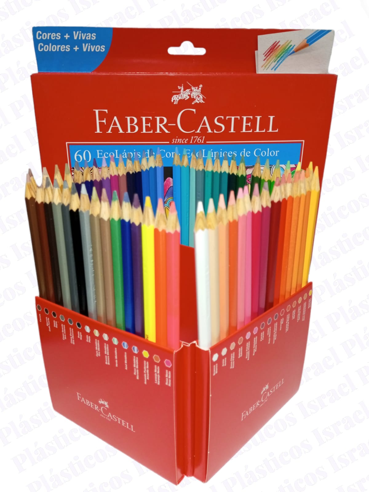 Lápices de Color Faber-Castell x60 - Plásticos Israel