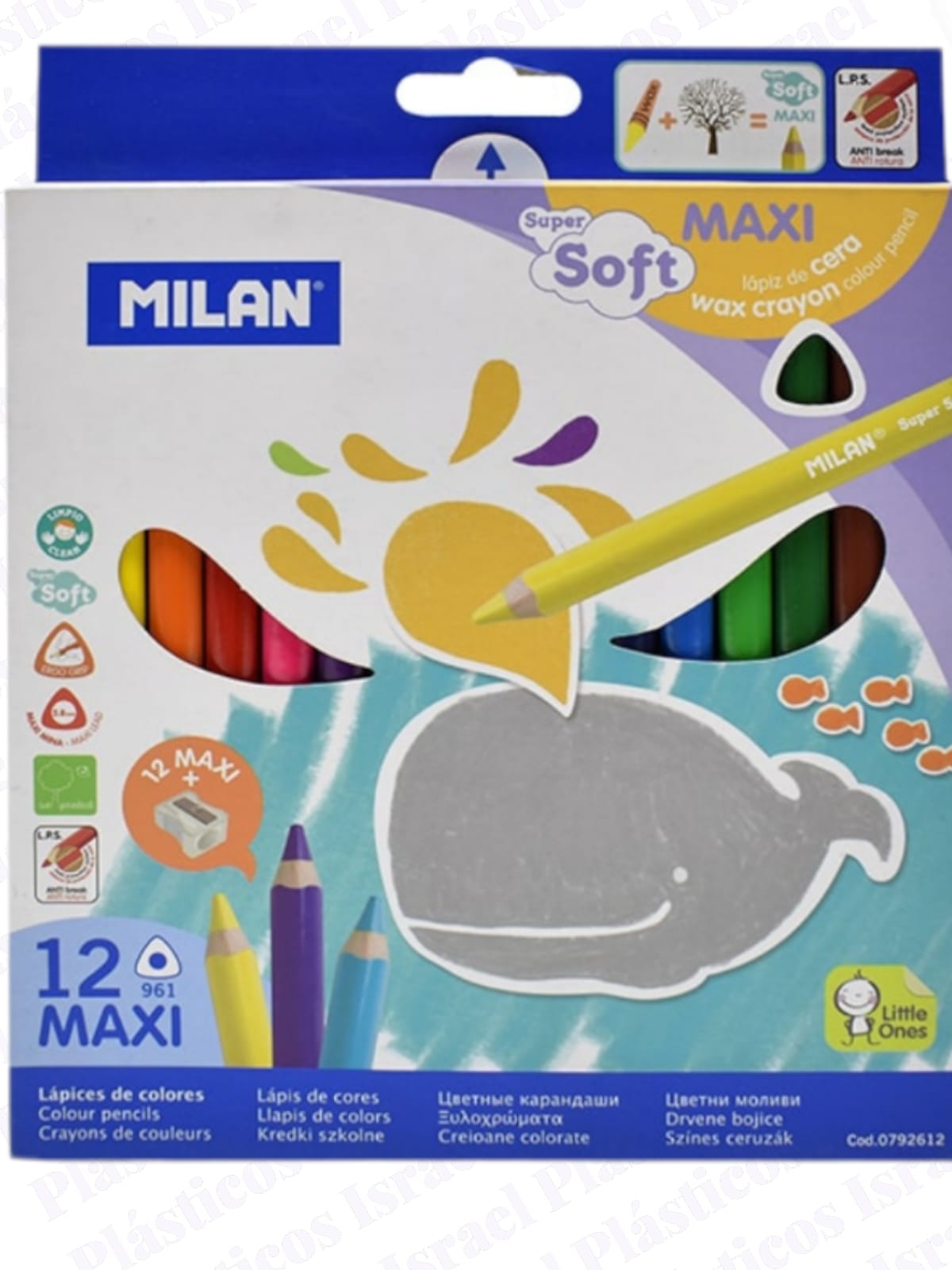 Crayon Milan Maxi Mine Arc en Ciel