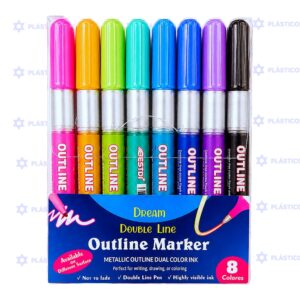 MARCADOR APREND X8 OUTLINERS 1507