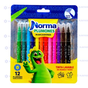 MARCADOR NORMA X12 P/BALA LAVABLE