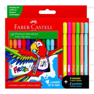 MARCADOR F CASTELL X12+4NE+2PASTEL
