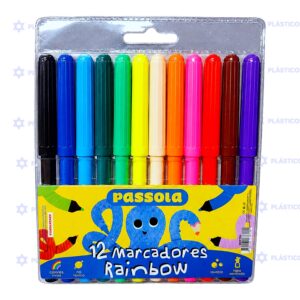 MARCADOR PASSOL X12 RAINBOW