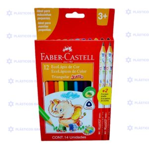 PINTURA F CASTELL X12+2L JUMBO