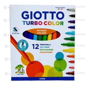 MARCADOR GIOTTO X12 TURBO COLOR