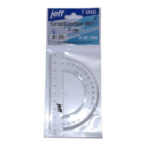 GRADUADOR JEFF 180° 10CM