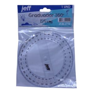 GRADUADOR JEFF 180° 12.5CM