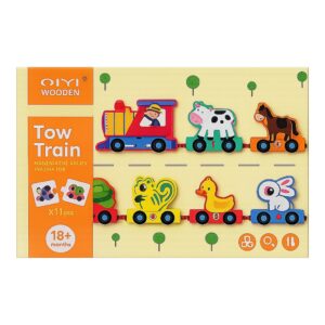 TREN MADER ENCASTR ANIMALES ST1302