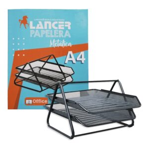 PAPELERA METAL LANC 2 PISOS