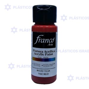 PINTURA FRAN 60ML ACRIL ROJO TEJA