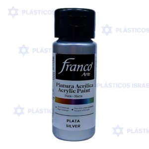 PINTURA FRANCO MET 60ML PLATA