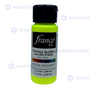 PINTURA FRANCO 60ML ACRIL FLUOR LIMON