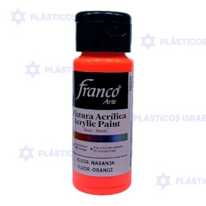 PINTURA FRANCO 60ML ACRIL FLUOR NARANJA