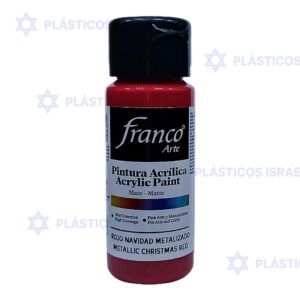 PINTURA FRANCO MET 60ML ROJO NAVIDAD
