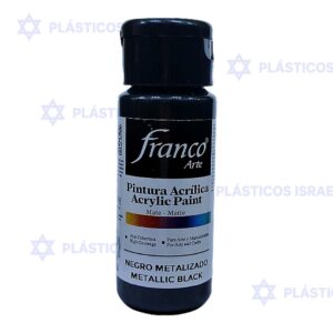 PINTURA FRANCO MET 60ML NEGRO