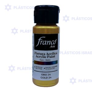 PINTURA FRANCO MET 60ML ORO 24