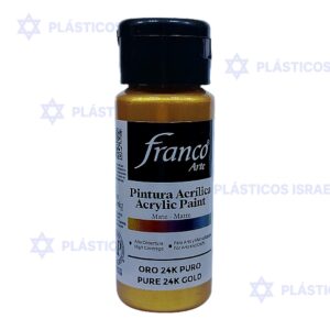 PINTURA FRANCO MET 60ML ORO 24K PURO