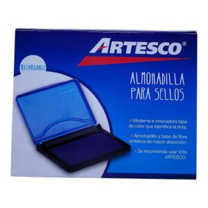 ALMOHADILLA ARTES AZUL C/TINTA