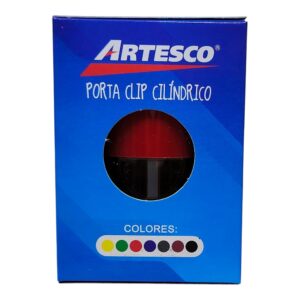 PORTACLIPS ARTESCO ROJO