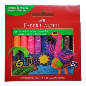 PLASTILINA F CASTELL X10 ESCARCHADA