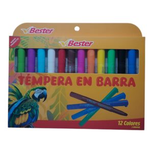 TEMPERA BEST X12 BARRA SEDA