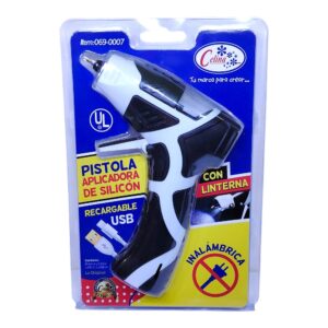PISTOLA SILICON CEL RECARGABLE C/LINT