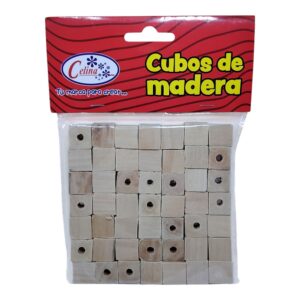 CUBOS MADERA 1.5CM NATURAL