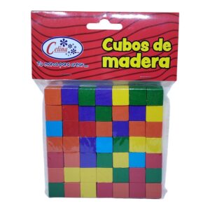 CUBOS MADERA 1.5CM COLORES