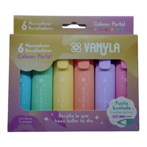 RESALTADOR VANYLA X6 PASTEL