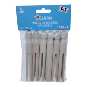 PINZA LANC MADERA X6 NAT T/DOLLY