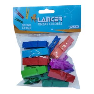 PINZA LANC MADERA L COL X20