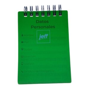 LIBRETA #1  JEFF 100H CDR P/PLASTIC