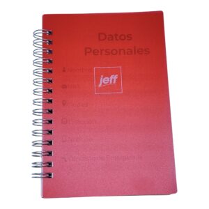 LIBRETA #2 JEFF 100H CDR P/PLASTIC
