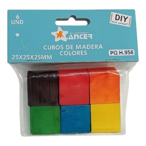 CUBOS MADER X6 COL 25X25X25MM