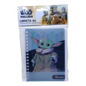 LIBRETA A6 L MANDALORIAN C/NOTAS ADH