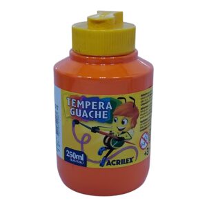 TEMPERA ACRILEX 250ML NARANJA GUACHE