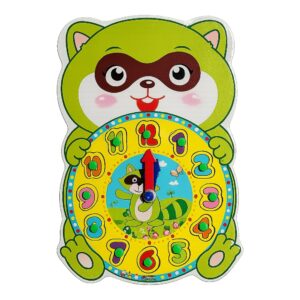 RELOJ MADERA ENCAJ OSO 30043