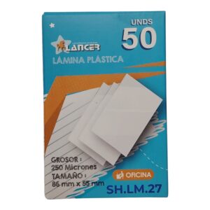 MICA EMPLASTIC V BLANCA 86X55MM