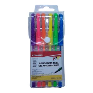 ESFERO JEFF X6 GEL FLUORESCENTE
