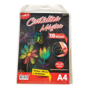 CARTULINA A4 MAGIC FX10 C/LAPIZ