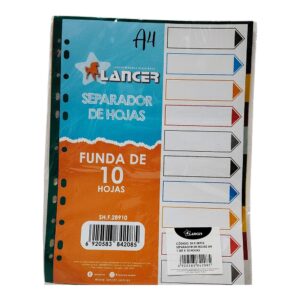 SEPARADOR HOJ A4 LANC FX10