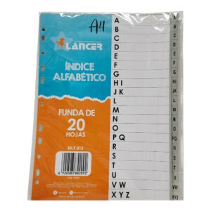 INDICE ALFABETICO X20 LANC