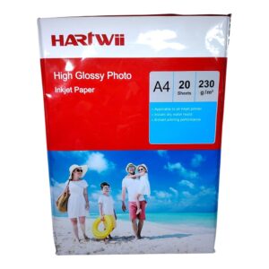 PAPEL FOTOG A4 X20 HARTWII 230GR