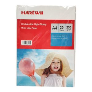 PAPEL FOTOG A4 X20 HARTWII D/C 230GR