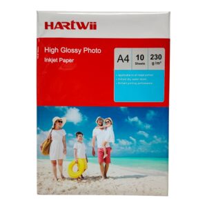 PAPEL FOTOG A4 X10 HARTWII 230GR