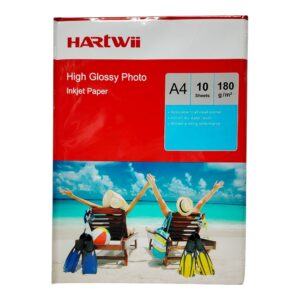 PAPEL FOTOG A4 X10 HARTWII 180GR