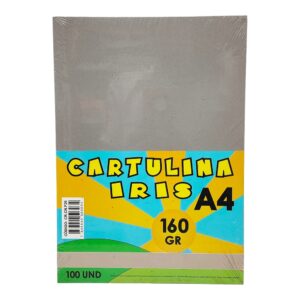 CARTULINA IRIS A4 GRIS PX100