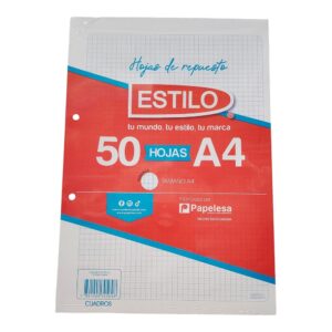 HOJAS ESTIL A-4 CDR AZUL FX50