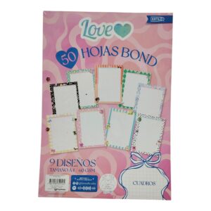HOJAS ESTILO A-4 CDR LOVE FX50