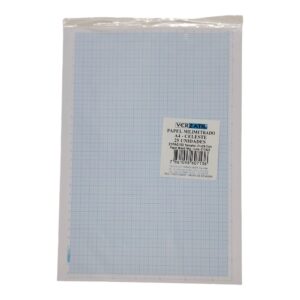 PAPEL MILIMETRAD A4 CELESTE X25