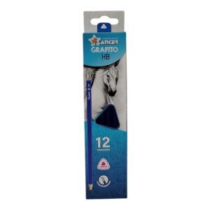 LAPIZ LANC HB X12 TRIANG C/AZUL